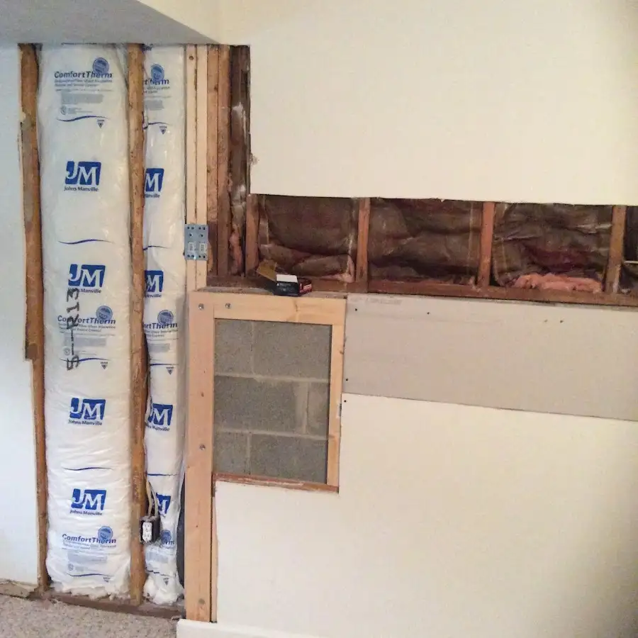 Wall insulation replacement during Structural Drying in Fruit Heights